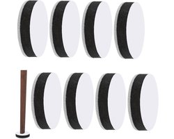 8 stuks zelfklevende meubelverhogingen voor bedtafels - Ronde verhogingen voor kasten en banken - Glijders voor meubel- en vloerbescherming