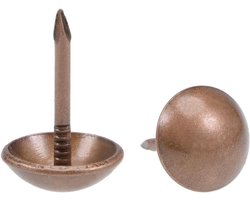 80 Stuks Antieke Bekledigingsnagels, 11mm Hoofd Decoratieve Duimspijkers voor Meubels, Kurkbord en Hout DIY Projecten
