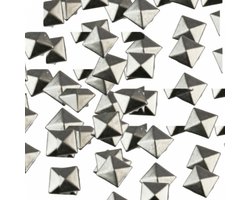 80 -Vierkant- kleding studs - zilverkleur 10 mm - Charme Bijoux