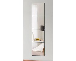 8pcs 20x20cm Self Adhesive Mirror HD Acrylic - Sticky Wall Mirrors - Removable Sheets with Stickers - Plastic Mirror Stickers - Non-Glass Tile Mirror Stickers voor Home Decoratie