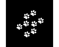 8Pcs Kat Hond Pootvormige Stickers Vinyl Wanddecoratie Sticker Muurdecoratie Keuken Huisdier Auto Raam Grafisch Slaapkamer Decoratie Behang Kunst Huisdierenkamer Tassen Rol Kinderen Thuisdecoratie Label