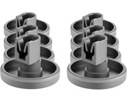 8x Vaatwasser Wiel Onderkorf 8 stuks 40mm - Geschikt voor IKEA - AEG - Zanussi - Electrolux - Atag - Etna - Juno - Pelgrim korfwiel wieltjes wielen 50269757006 / 50286965004