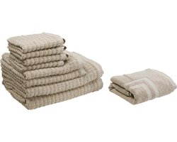 9-delige handdoekset ATAI Katoen Beige