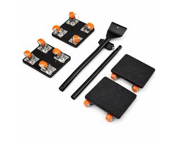9-delige Meubelverplaatserset met Hefboom en 360° Wielen – Zware Transportrollers tot 360 kg – Voor Bank, Kast, Koelkast en Wasmachine