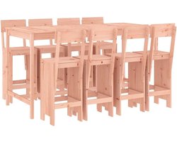 9-delige tuinmeubelset van massief hout, Douglasie