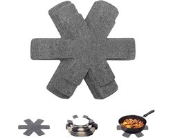 9-delige vilten onderzetters set (38/35/26cm) - Premium pannenbeschermers voor Tefal/WMF/Elo pannen - antislip onderzetters van vilt, keukenaccessoires ter bescherming van meubels en kookgerei