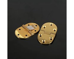 90 graden massief messing - Butler-ladescharnieren met schroeven - voor klaptafels, naaimachinetafels en meubels