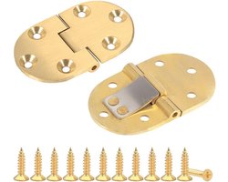 90 graden messing butler lade scharnieren voor vouwtafels en meubels – 2 stuks met schroeven