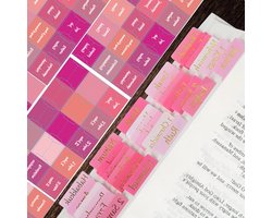 90 Stuks Bijbel Tabs in Roze, Grote Lettertype Bijbel Index Tabs voor Studie, Gouden Folie en Lege Tabs voor Oude Testament