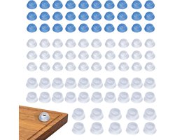 90 stuks schroefbare rubberen voetjes voor snijplank, antislip snijplankpoten, ronde kast rubberen bumpers pads poten beschermers voor meubels, stoel, tafel dressoir (helder, 4 maten)