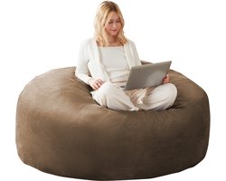 90 Zitzak, Zitzak, Bank voor Volwassenen, Zachte en Comfortabele Leesstoel, Geschikt voor Slaapkamers, Balkons en Andere Ruimtes