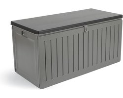 909 Outdoor Premium opbergbox - UV-bestendig, Vorstvrij, Waterdicht - 270L - 109x52x55 cm - Grijs