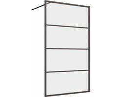 90x200 inloopdouche serie Rafaella mat zwart