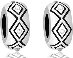 925 Sterling Zilver 2 Stks Rubber Spacer Stopper Bead Voor DIY Armbanden, 9.5 x 3.7 mm, Rubber