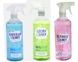 A good clean spray Badkamer + Keuken + Allesreiniger - biologisch afbreekbaar - 3x 750ml