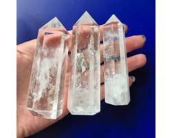 A+ Heldere Kwaliteit Edelsteen Bergkristal Toren / Obelisk (Clear Quartz Tower)