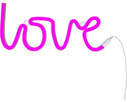A Little Lovely Company | Neon retro lamp | Love | Roze | Kinder lamp | Kinderkamer lamp | Wand lamp