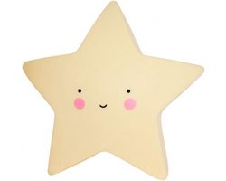 A little Lovely Company - Ster lampje - Geel - nachtlampje - Kinderkamer lamp