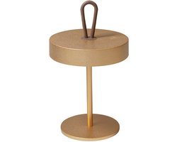 à Table Stockholm Tafellamp - LED Licht - voor Binnen en Buiten - Woonkamer - Slaapkamer - Tuin - Oplaadbaar - USB - Dimbaar - Goud