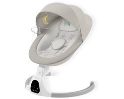 A Tiny Lovely Planet - Wipstoel - Schommelstoel Baby - Elektrisch - Baby Swing - 3 Verstelbare Hoeken en 4 schommelstanden - Beige