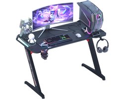 AA Select - Z-Vormige - Computer - Gaming - Bureau - RGB - Led - Verlichting - Thuis - Kantoortafel - X-Grote 140cm