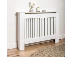 Aafinity Extra Hoge Radiatorombouw Van 92 Cm – Verstelbare Radiatorkast En Rooster Van Mdf – Decoratieve Radiatorombouw, Paneel, Plank Of Afscheiding Voor Thuis