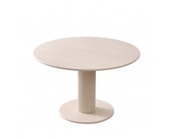 Aafinity Moderne Ronde Eettafel - Tafel in massief houten stijl met stabiele voet - Minimalistische Keuken- en Woonkamermeubelen