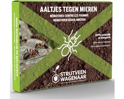 Aaltjes tegen Mieren 25m² - Steinernema Feltiae - Biologische bodeminsecten - Tot 12 mierennesten bestrijden - Aaltjes tegen mieren - Afweermiddelen - Mierenpoeder buiten - Alternatief mierenlokdoos