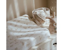 Aankleedkussenhoes - Wit - Newborn Naturals - Baby Bunny