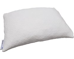 Aanrader!!! Compact hoofdkussen Talalay latex soft 58x45cm. Persoonlijk instelbaar. De meeste van onze klanten nemen dit kussen overal mee naartoe.