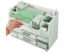 Aanrecht Organizer - Cosmetica Houder - Bureau Kast - Ruimtebesparend Ontwerp - 34x24.5x18cm - Groen