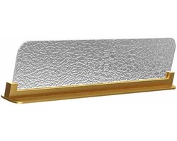 Aanrecht Scherm - Privacy Divider - Ruimte Verdelen - Roestvrij Stalen Frame - 100x4x25cm - Goud