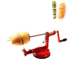 Aardappelspiraalsnijder Handslinger - Roestvrijstalen Twister voor thuisgebruik - Voedselveilige Spiraalaardappelsnijder - Gemakkelijk aardappelen snijden