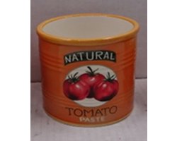 Aardewerk bloempot tomaat 9,7x9,7x9,6cm