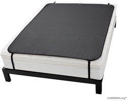 Aarding™ Aardingslaapmat, aardingsmat 2 personen, 136x180cm, premium kwaliteit (incl. 5m kabel en adapter) - Hooggeleidend Aarding™ carbonleder - eenpersoonsbed en tweepersoonsbed