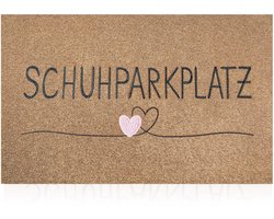 AAZZKANG Bruine deurmat, schoenparkeermatten, buiten- en binnentapijt met antislip rubberen achterkant, ultra-absorberend modder, gemakkelijk schoon te maken voordeurtapijt