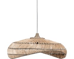 Abaca organische hanglamp - middelgroot - moderne sfeervolle hanglamp - sfeer verlichting - traditioneel handgemaakt - premium kwaliteit - diameter 92 cm