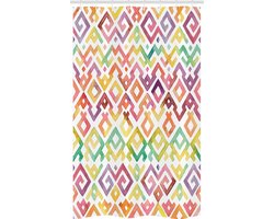 ABAKUHAUS Aquarel douchegordijn – Boho-Afrikaanse, 120x180 cm, Multicolor