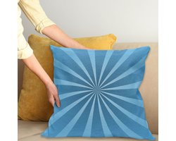 ABAKUHAUS Aztec Sier Kussen Hoes Set van 2, Bloemen Arrangement in Kleurrijk Abstract Werk van Kunst Latin Cultuur, Decoratief Vierkant Hoezen voor Bank Bed & Bank, 18"x18", Bruin Teal Goudsbloem