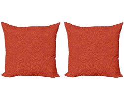 ABAKUHAUS Bloemenkussenhoes Set (2x45x45 cm) – Omkeerbare Print – Rits – Multicolor