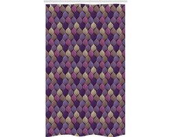 ABAKUHAUS Douchegordijn – B120xH180 cm – meerkleurig paars, 100% polyester