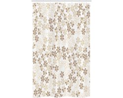 ABAKUHAUS douchegordijn – Bloemenboeket Blooms – 120×180 cm – Beige