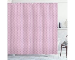 ABAKUHAUS Douchegordijn Geometrisch – B120xH180 – Polyester Paars