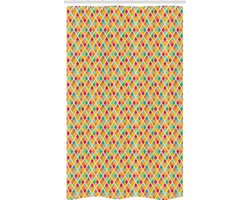 ABAKUHAUS douchegordijn geometrisch – multicolor 120 × 180 cm – stof