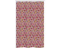 ABAKUHAUS Douchgordijn – 120x180 cm – Bloeiende bloemen – Multicolor