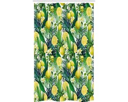 ABAKUHAUS Douchgordijn – Jungleblad – 120x180 cm – Groen/Geel