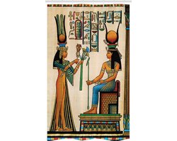 ABAKUHAUS egyptisch douchegordijn – 120x180 cm – multicolor stof – waterafstotend & wasmachinebestendig