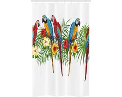 ABAKUHAUS Exotisch Douchegordijn – 120 x 180 cm – Multicolor