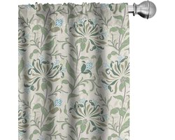 ABAKUHAUS Gordijnen – 2x75x175 cm, microvezel, meerkleurig, halfdonker