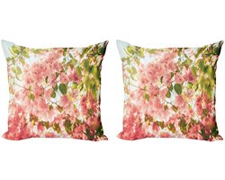 ABAKUHAUS Kussenhoes – 40x40 cm – Dubbelzijdig bedrukt – Rits – Multicolor